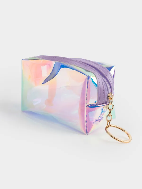 Салпыншақ-әмиян, 10х6 см, балаларға арналған, полиуретан, голография, Мысық, Cat, image-4