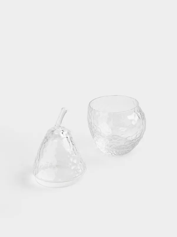 Сақтау ыдысы, 11х22 см, 400 мл, шыны Р, Алмұрт, Clear pattern, image-1