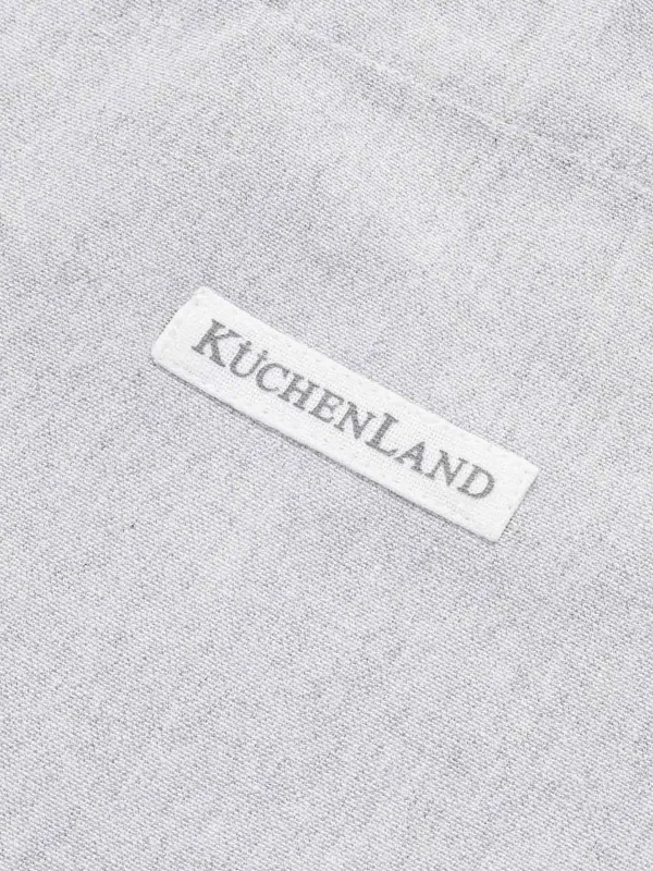 Фартук, 70x85 см, хлопок, светло-серый, Полосы, Stripe kitchen, image-2