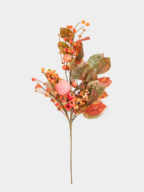 Ветка декоративная, 63 см, полиэстер/пенопласт, Осенний урожай, Forest symphony decor, image-0