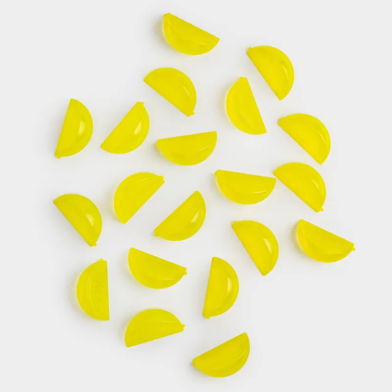 Сусындарды салқындатуға арналған текшелер жиынтығы, 20 дана, пластик, сары, Лимон, Sicily