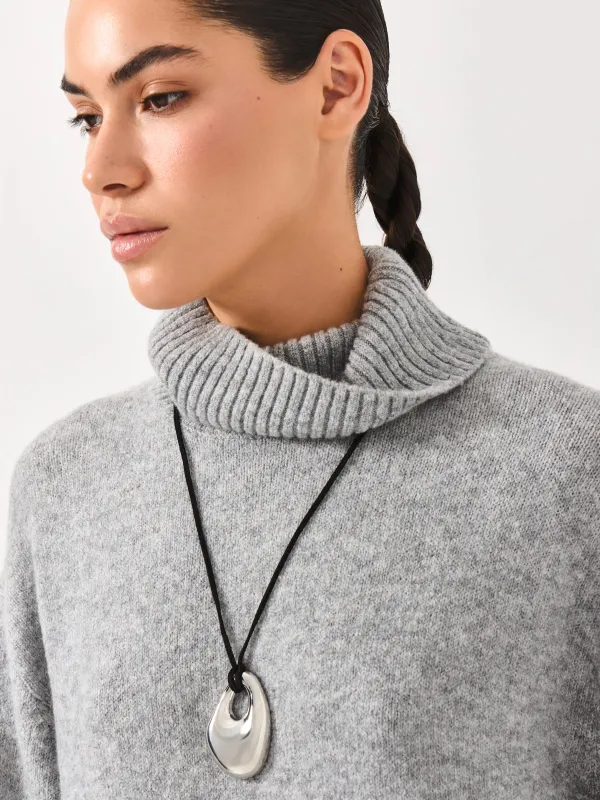 Шынжыр-бау, 1,6 м, аспасы бар, металл/нейлон, күміс, Jewelry, image-5