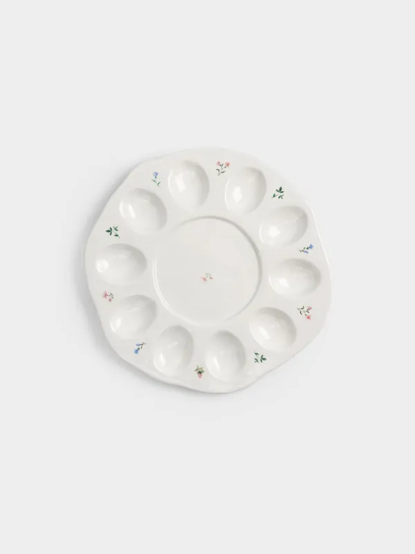 Блюдо пасхальное, 26 см, с местом для кулича,Нежные цветы, El flora, image-0