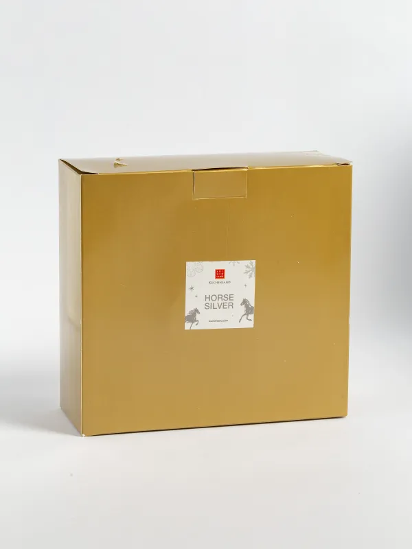 Статуэтка, 16х15 см, полирезин, серебристая, Лошадь, Horse silver, image-3