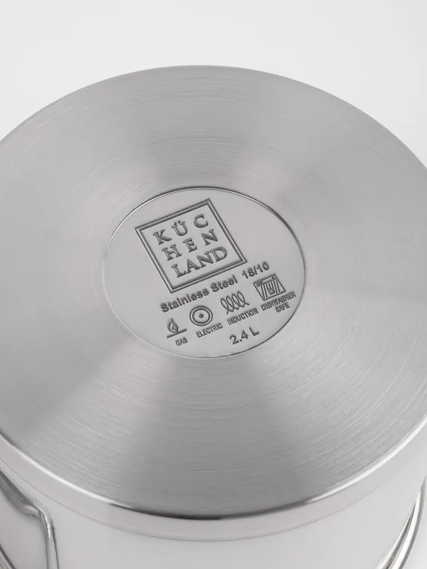 Кәстрөл, 16 см, 2,4 л, қақпағы бар, Silver Stone, image-7