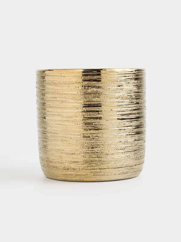 Гүл құмырасы, 14х14 см, керамика, алтын, Galore, image-1