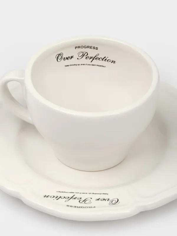 Шай жұбы, 1 адам, 2 зат, 240 мл, керамика, сүт түстес, Progress, Course, image-4