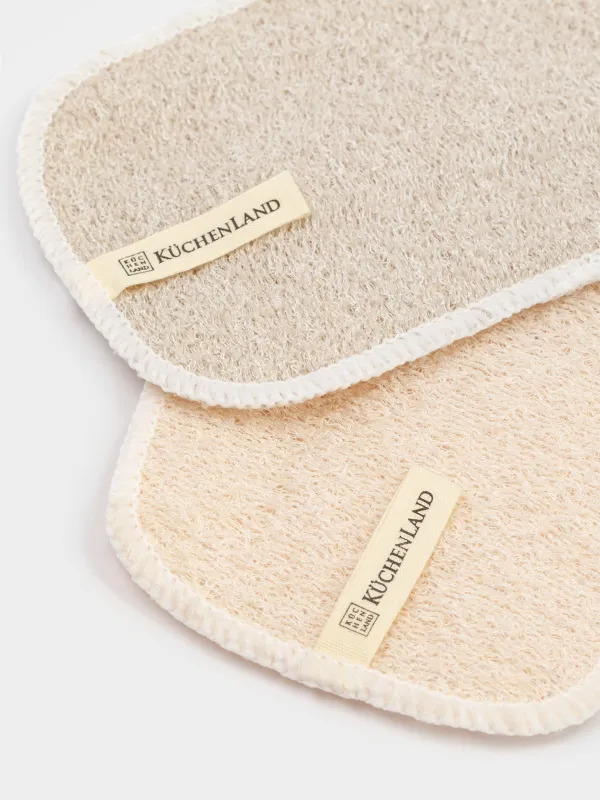 Ыдыс жууға арналған шүберек, 15x10 см, 3 дана, табиғи талшық, бежевый, Clean, image-4