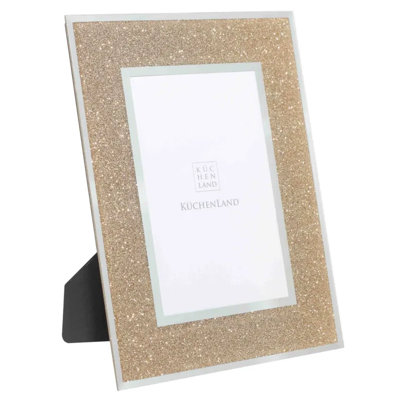 Фото жиектеме, 17х22 см, шыны, алтын, Actress