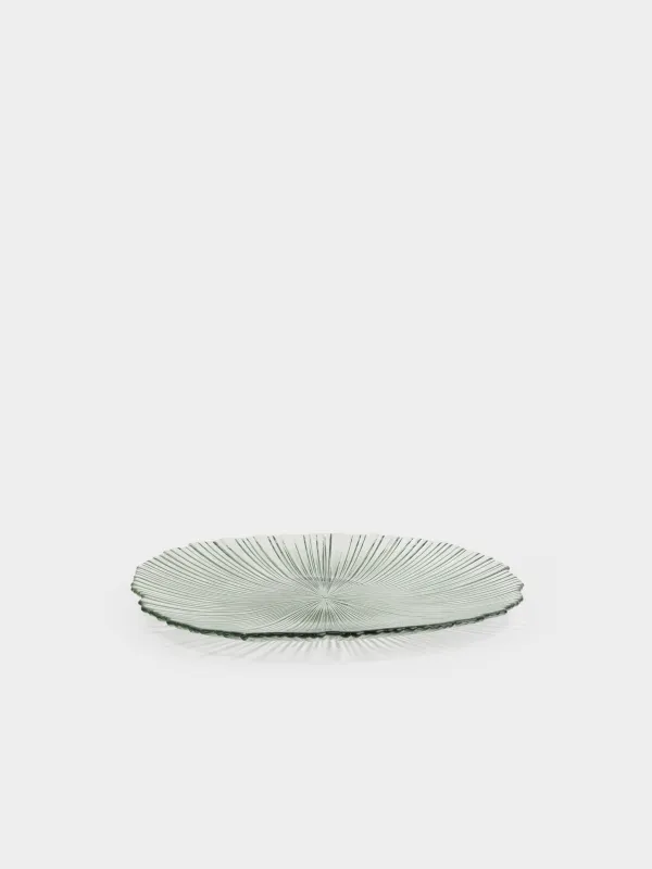 Тарелка обеденная, 27 см, стекло Р, зеленая, Verge, image-2
