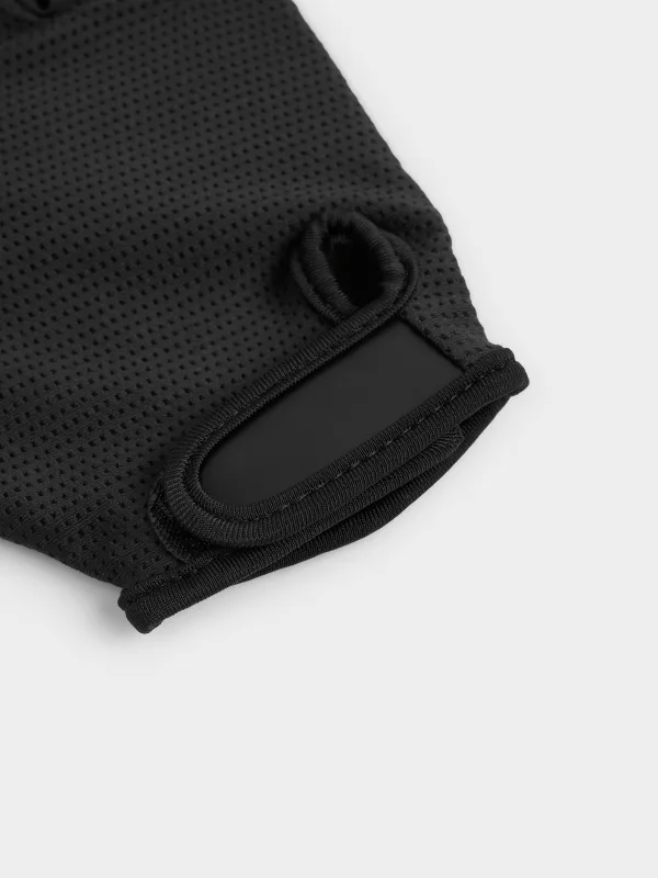 Әйелдер қолғаптары, фитнеске арналған, өлшемі XS/S, полиэстер/поролон/спандекс, қара, Sport, image-4