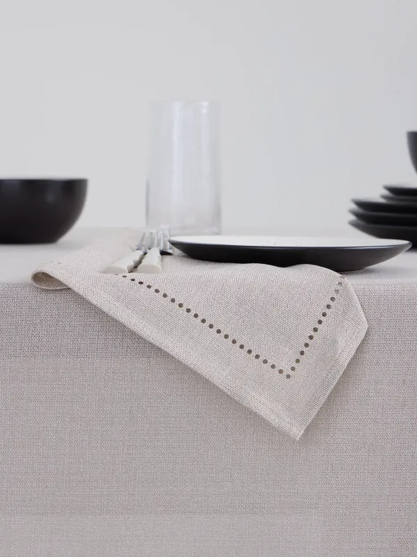 Дастархан, 170х250 см, полиэстер, сарғылт-қоңыр, Hemstitch, image-3