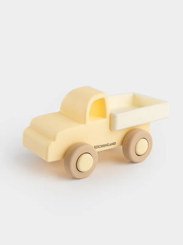 Ойыншық, 11х6 см, силикон, сарғылт-қоңыр, Жүк көлігі, Kiddy, image-0