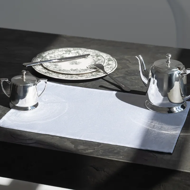 Аспаптарға арналған майлық, 30х45 см, полиэстер, тікбұрышты, ақ, Jacquard