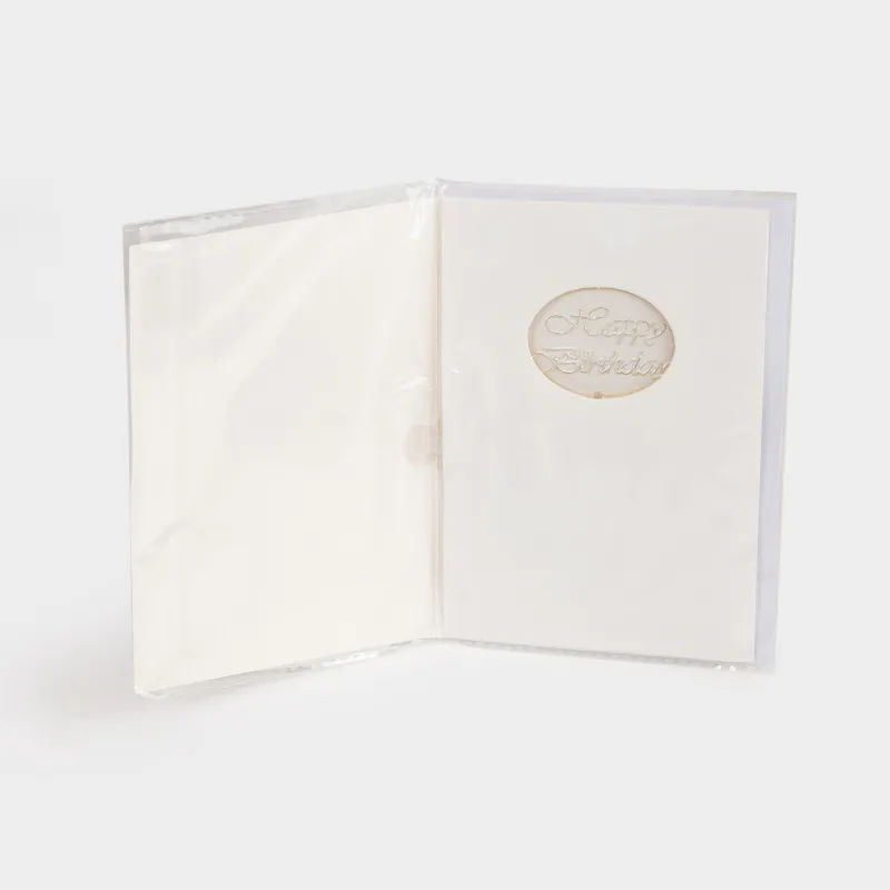 Сыйлық ашықхаты, музыкалық, 14х20 см, қағаз, ақ, шарлар, Birthday, image-2