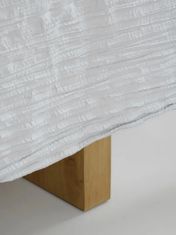 Дастархан, 160х160 см, полиэстер, ашық сұр, Мыжылған әсер, Dented, image-6