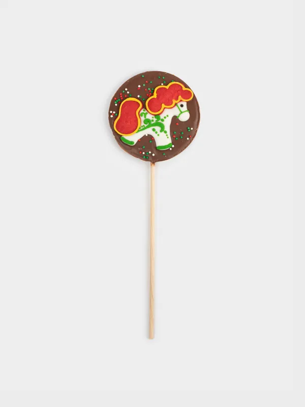 Шоколад, 35 гр, молочный, на палочке, Новогоднее настроение, Sweet life, image-0