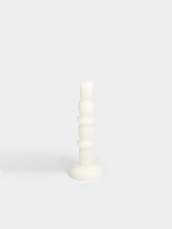 Свеча, 15 см, тонкая, белая, Shape candle, image-0