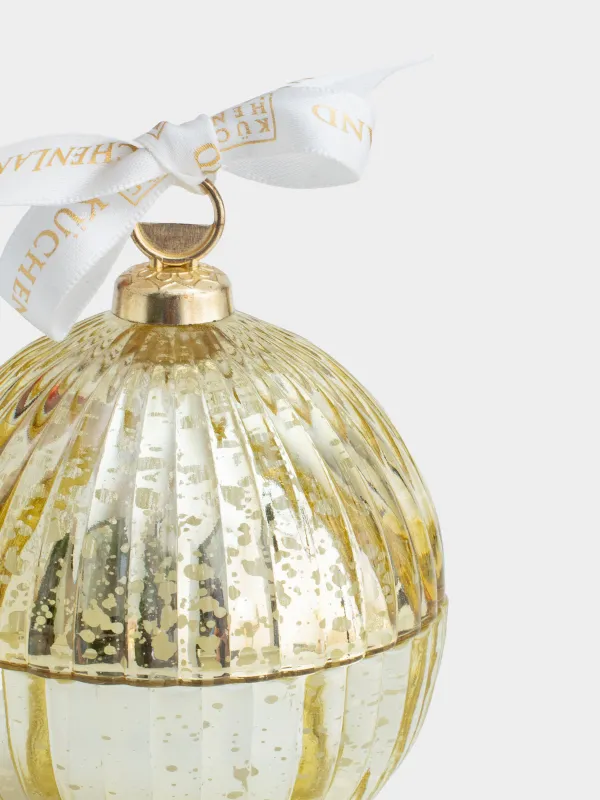 Хош иісті шам, 8х9 см, шам ұстағышта, шыны, қызыл, Хош иіс, Шар, Christmas traditions, image-2