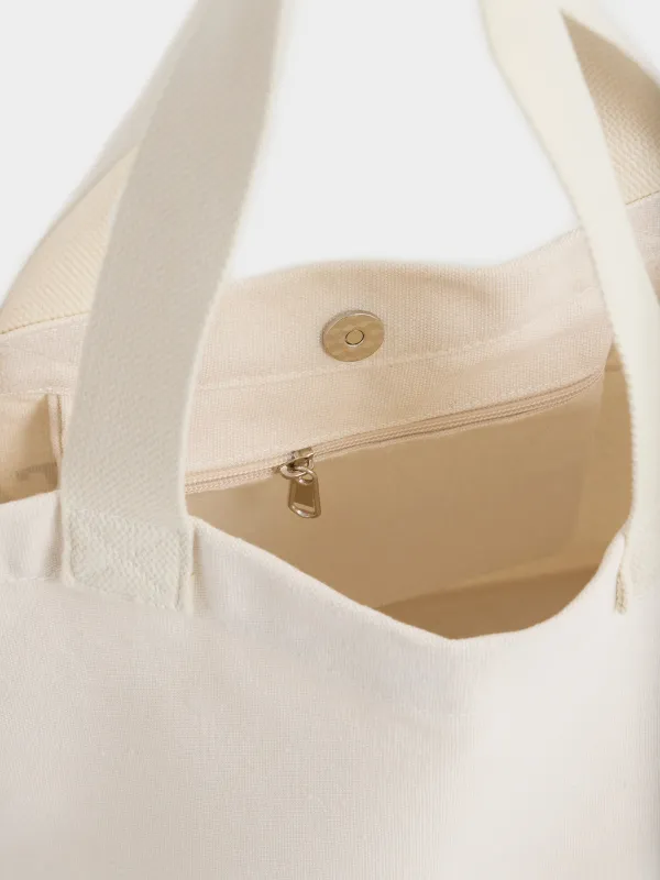 Шоппер сөмкесі, өлшемі 50х35 см, полиэстер/мақта, сүт түстес, Cultural, image-2