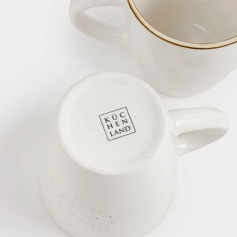 Саптыаяқ, 350 мл, 2 дана, сүт түстес, дақтары бар, Roxas, image-7