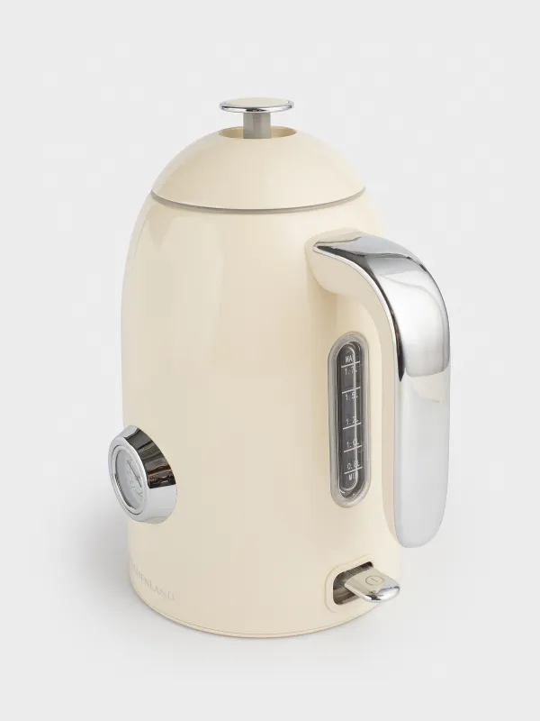 Чайник электрический, 1,7 л, 1850-2200 Вт, сталь/пластик, бежевый, Vintage kitchen, image-2