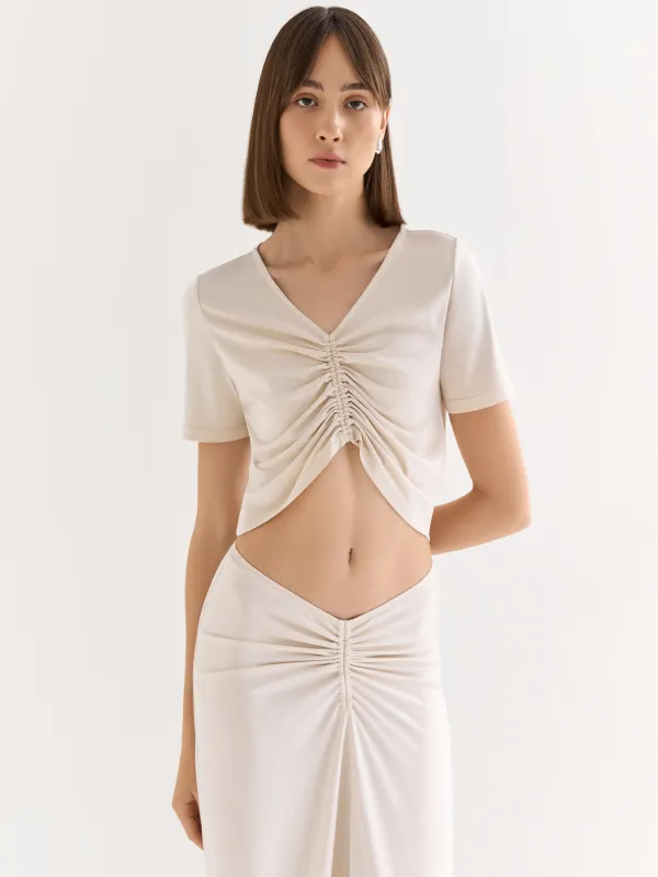 Кроп-топ со сборкой, Ametina, image-0