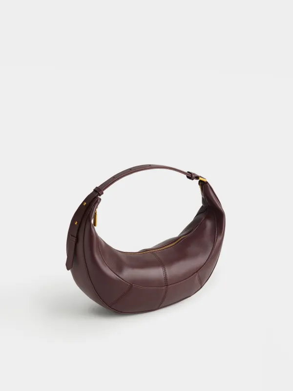 Әйелдер сөмкесі, 32х10 см, тұтқасы бар, полиуретан, қоңыр, Ahora, image-2