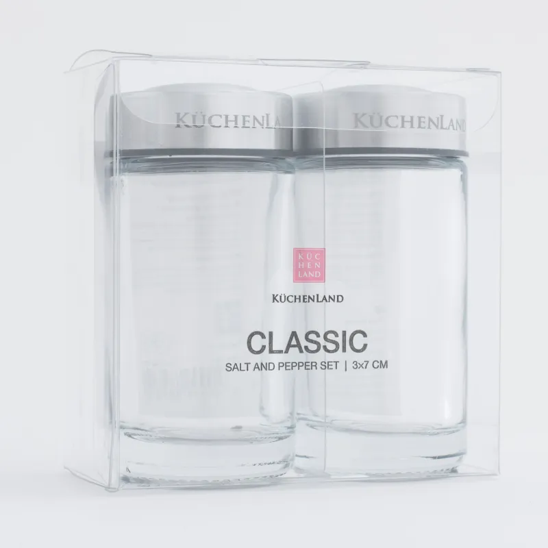 Тұз және бұрыш жинағы, 7 см, шыны / болат, Classic, image-5