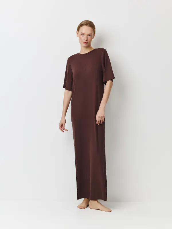 Платье женское, домашнее, с коротким рукавом, Callisto, image-0