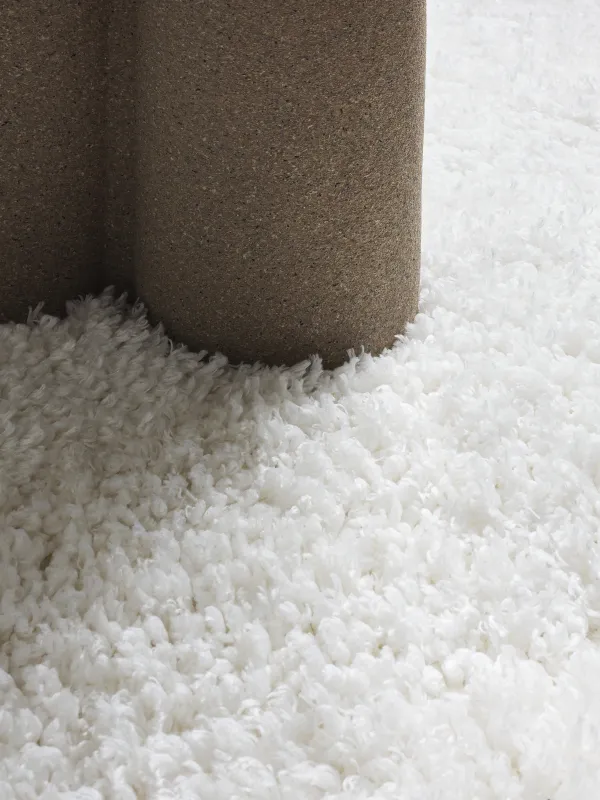 Кілем, 150х210 см, полиэстер/мақта, сүт түстес, үлпілдек түк, Monotone, image-5