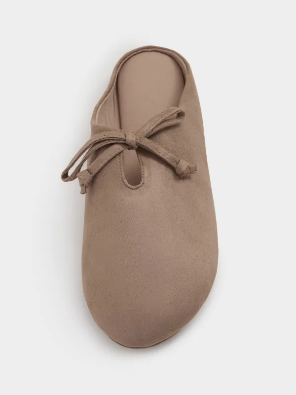 Тапочки женские, домашние, Suede, image-2