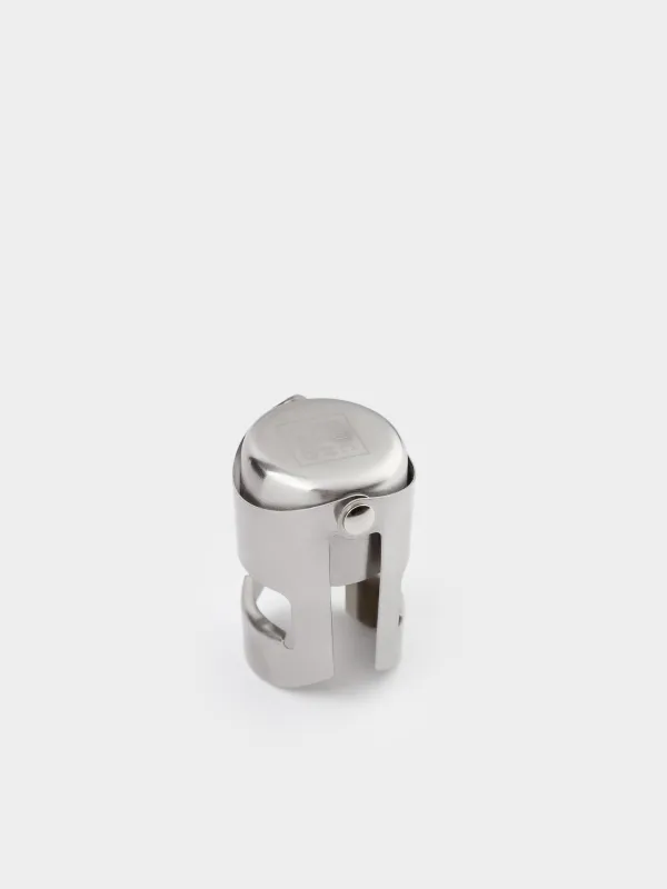 Шампан бөтелкесіне арналған тығын, 6 см, металл, күміс, Bar, image-1