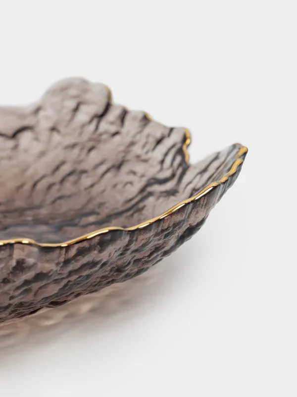 Блюдо, 25х3 см, с золотистым кантом, Nautilus color, image-4