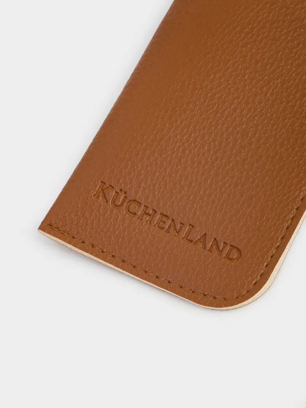 Көзілдіріктерге арналған қорап, 18x8 см, полиуретан, қоңыр, Memo, image-1