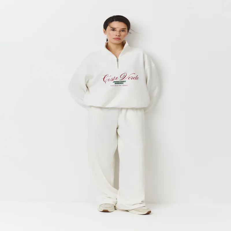 Әйелдер шалбары, өлшемі L, мақта/полиэстер, сүт түстес, Liem, image-0