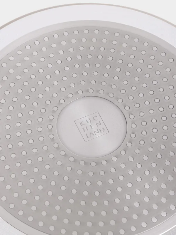 Кастрюля, 24 см, 4,7 л, с крышкой, с покрытием, алюминий, бежевая, Sincerity, image-4