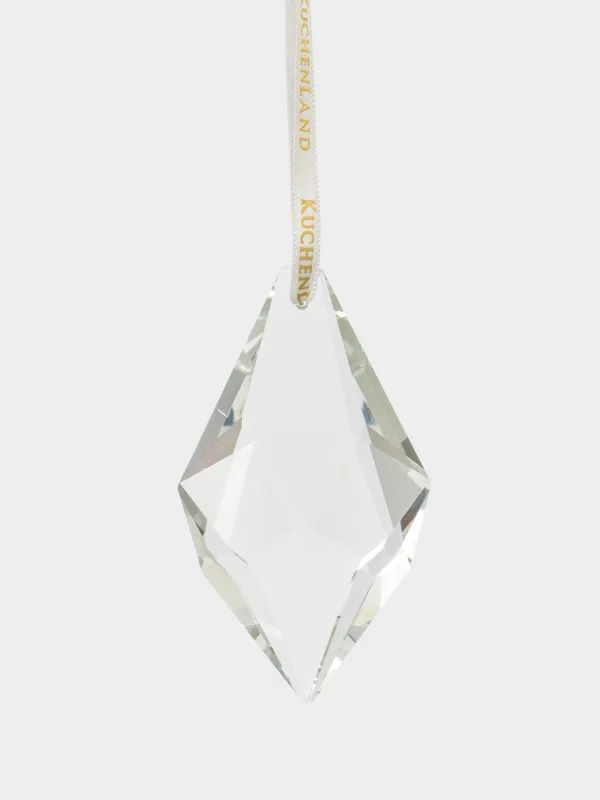 Шырша ойыншығы, 4х8 см, шыны, Асимметриялы мұз, Ice crystal, image-0