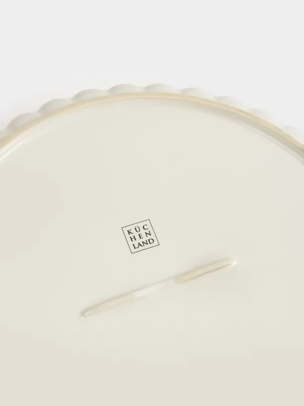 Пісіруге арналған ыдыс, 22 см, керамика, дөңгелек, сүт түстес, Cakes ivory, image-8