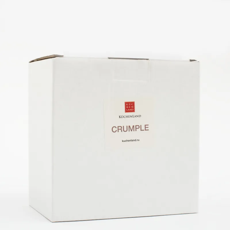 Кесе, 12х5 см, фарфор P, алтын жиектері бар, Мыжылған әсер, Crumple gold, image-6