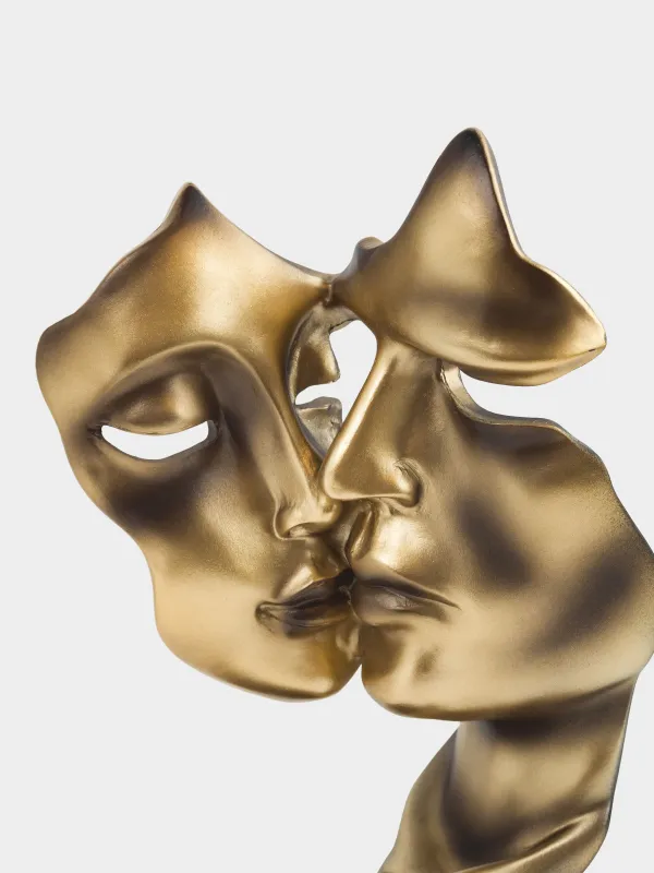 Мүсін, 27 см, полирезин, алтын қара, Поцелуй, Baise, image-5