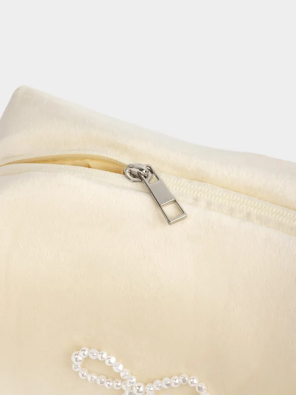 Косметичка, 20x15 см, Жемчужный бантик, Beauty bow, image-3