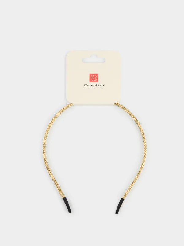 Тоғыншақ, 13х13 см, металл, алтын, Өрім, Hairstyle, image-3