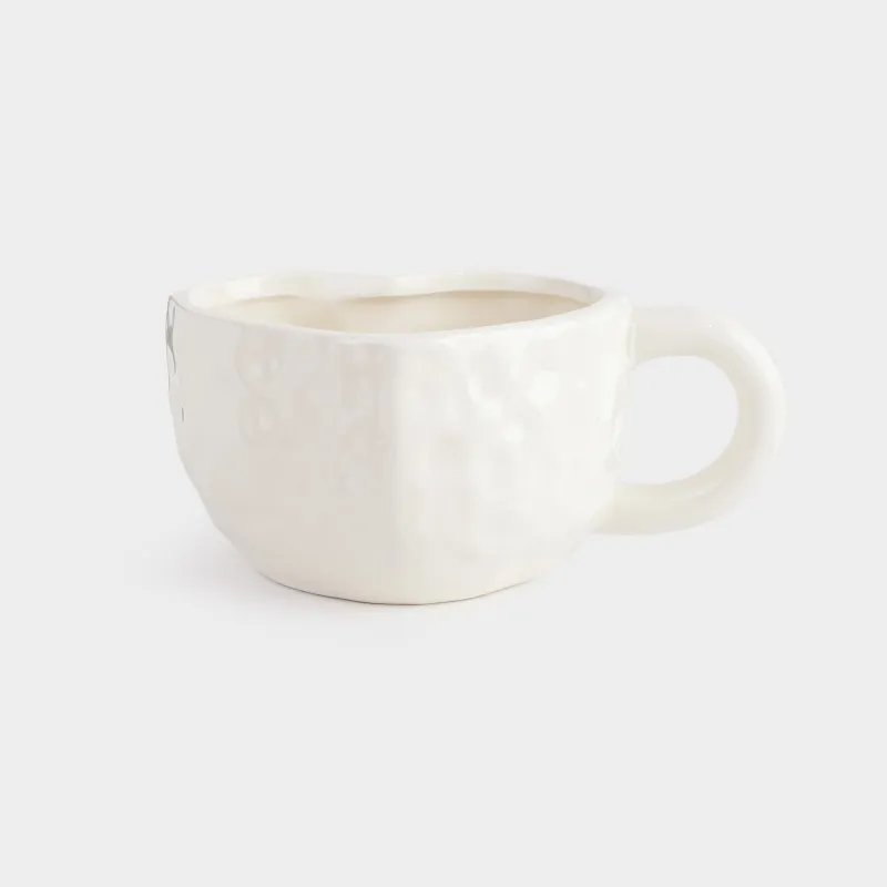 Саптыаяқ, 500 мл, керамика, сүт-алтын түстес, Жүрек, Crumple amour, image-0