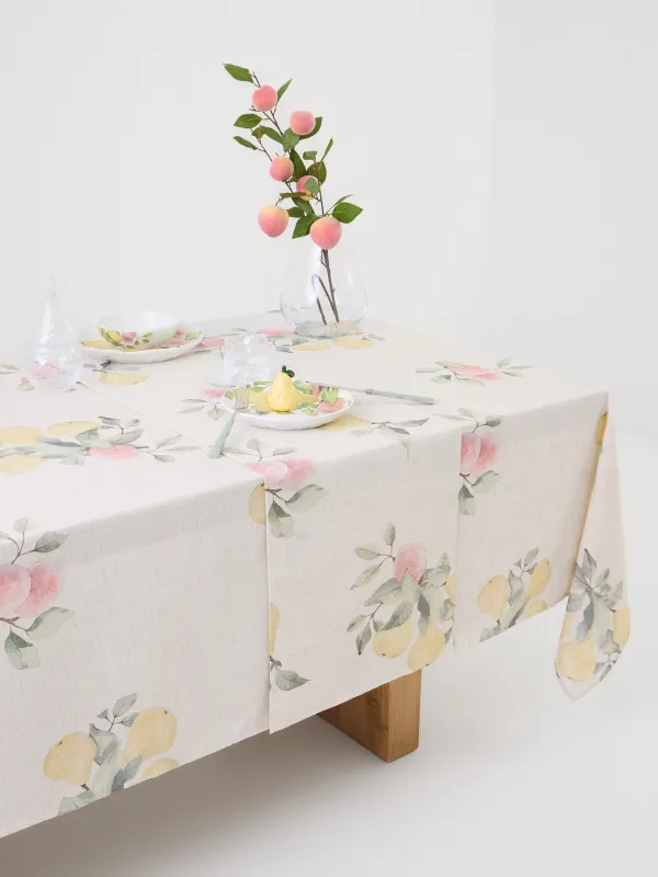 Дорожка настольная, 40х160 см, Груши на ветках, Fruit garden, image-6