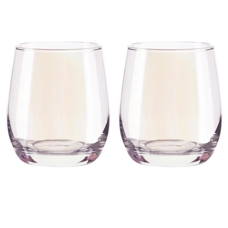 Стакан, 9 см, 350 мл, 2 шт, стекло, перламутр, Floyd polar, image-0