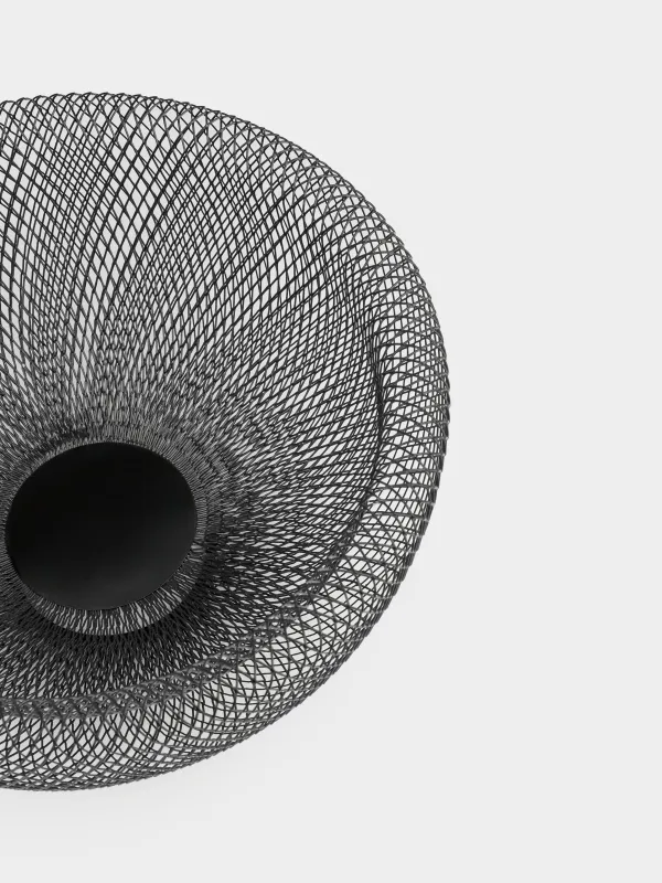 Жеміс себеті, 29 см, металл, қара, X-Loft, image-3