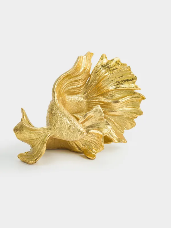 Мүсінше, 21 см, полирезин, алтын, Балық, Goldfish, image-1