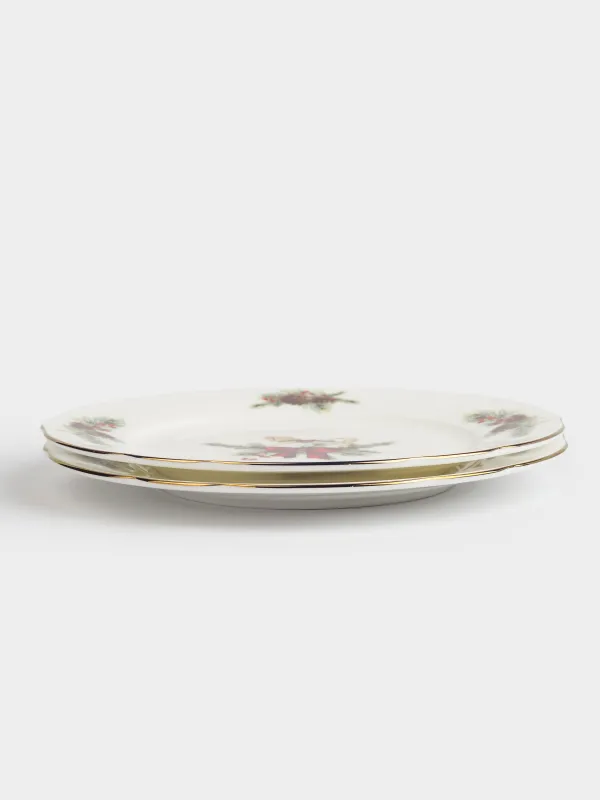 Тарелка закусочная, 19 см, 2 шт, фарфор F, белая, Лошадка с бантом, Christmas miracle classic, image-4