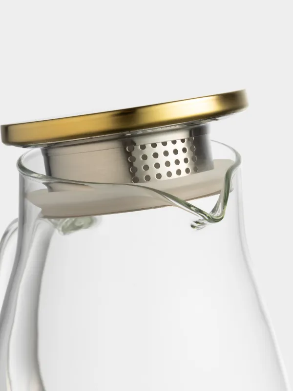 Құмыра, 2 л, сүзгі қақпағы бар, шыны Б/болат, алтын, Classic gold, image-4